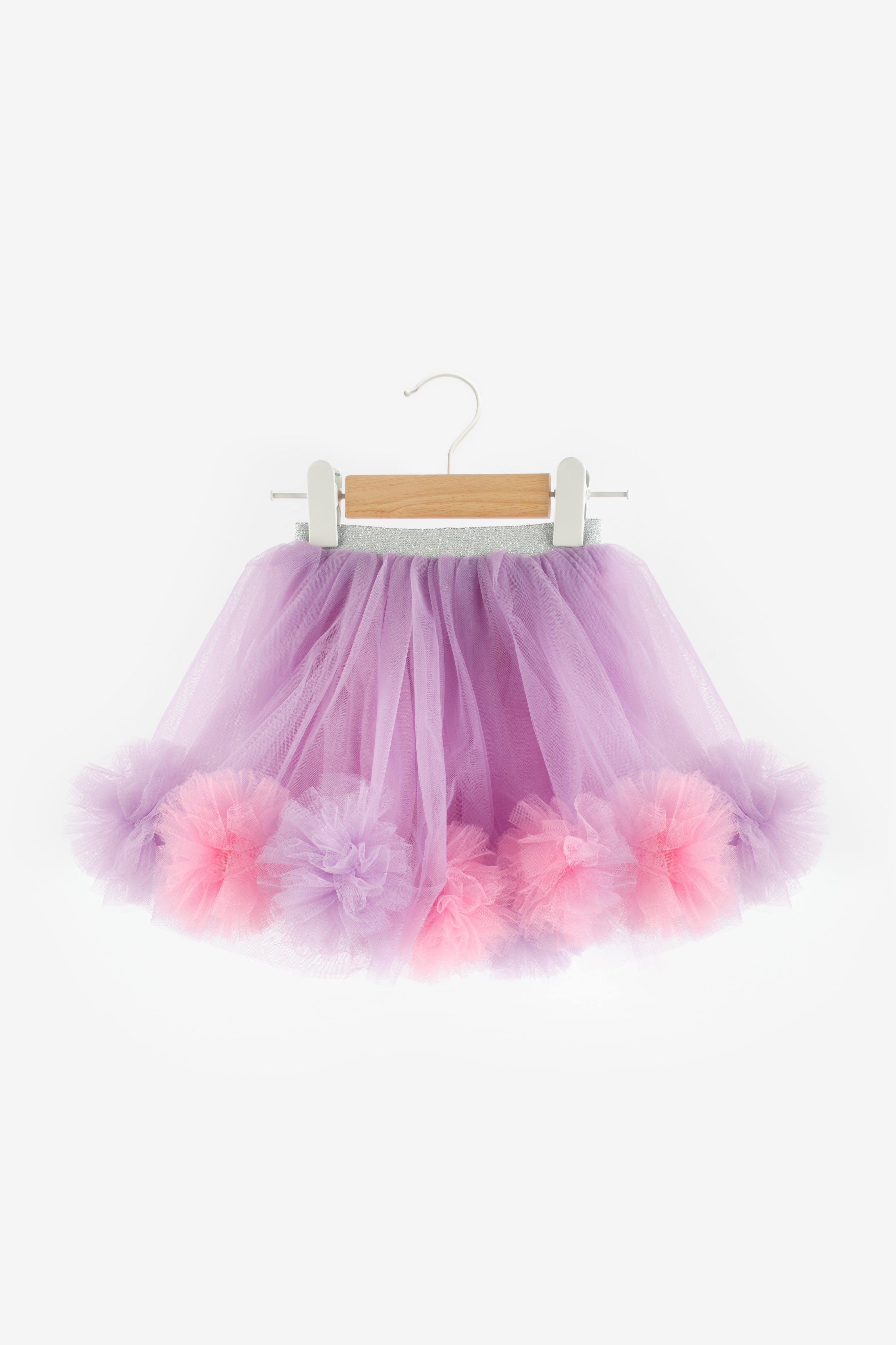 Gonna Glicine Bambina Pom Pom Tulle