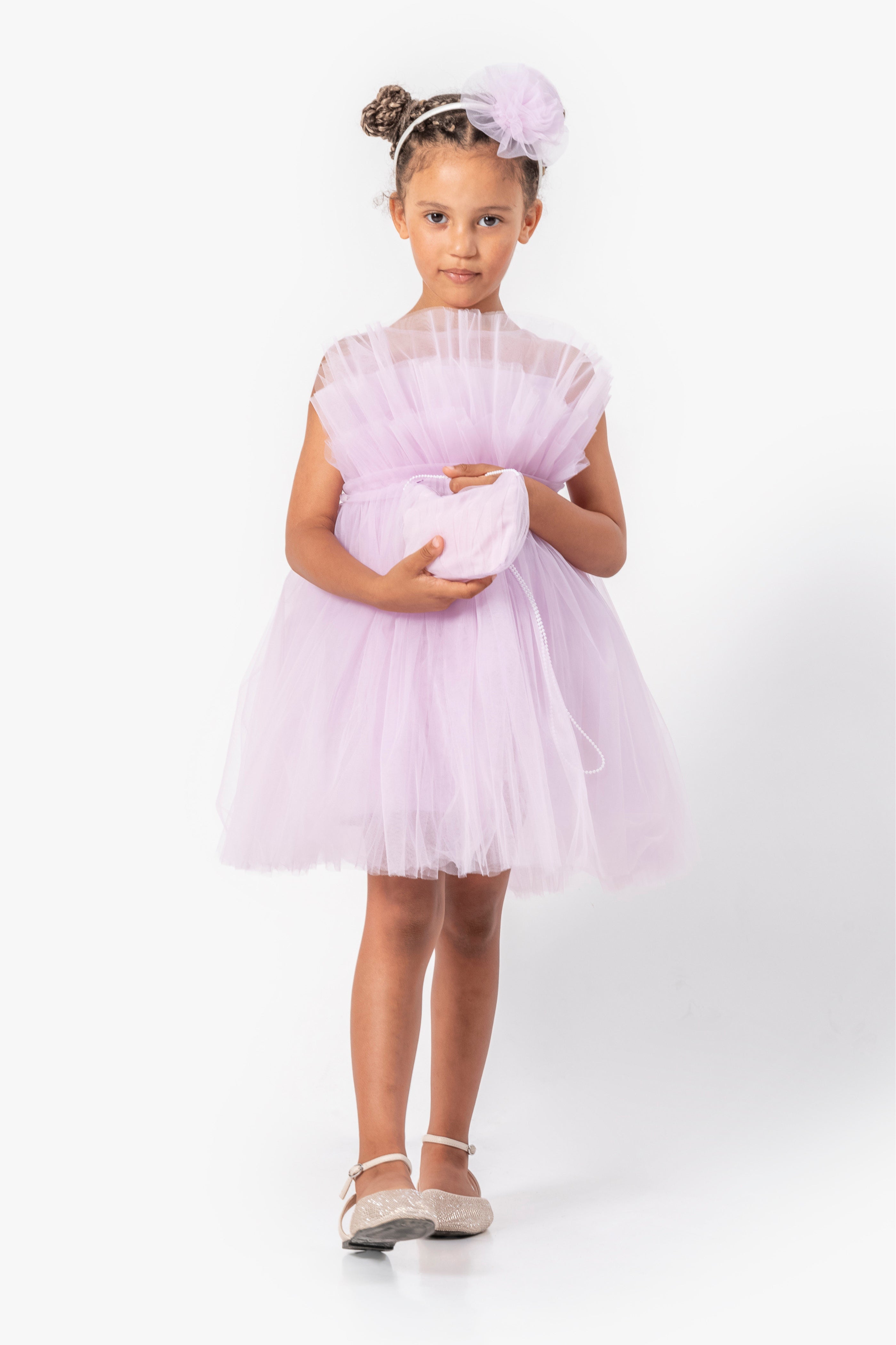 Borsa Bambina glicine in tulle