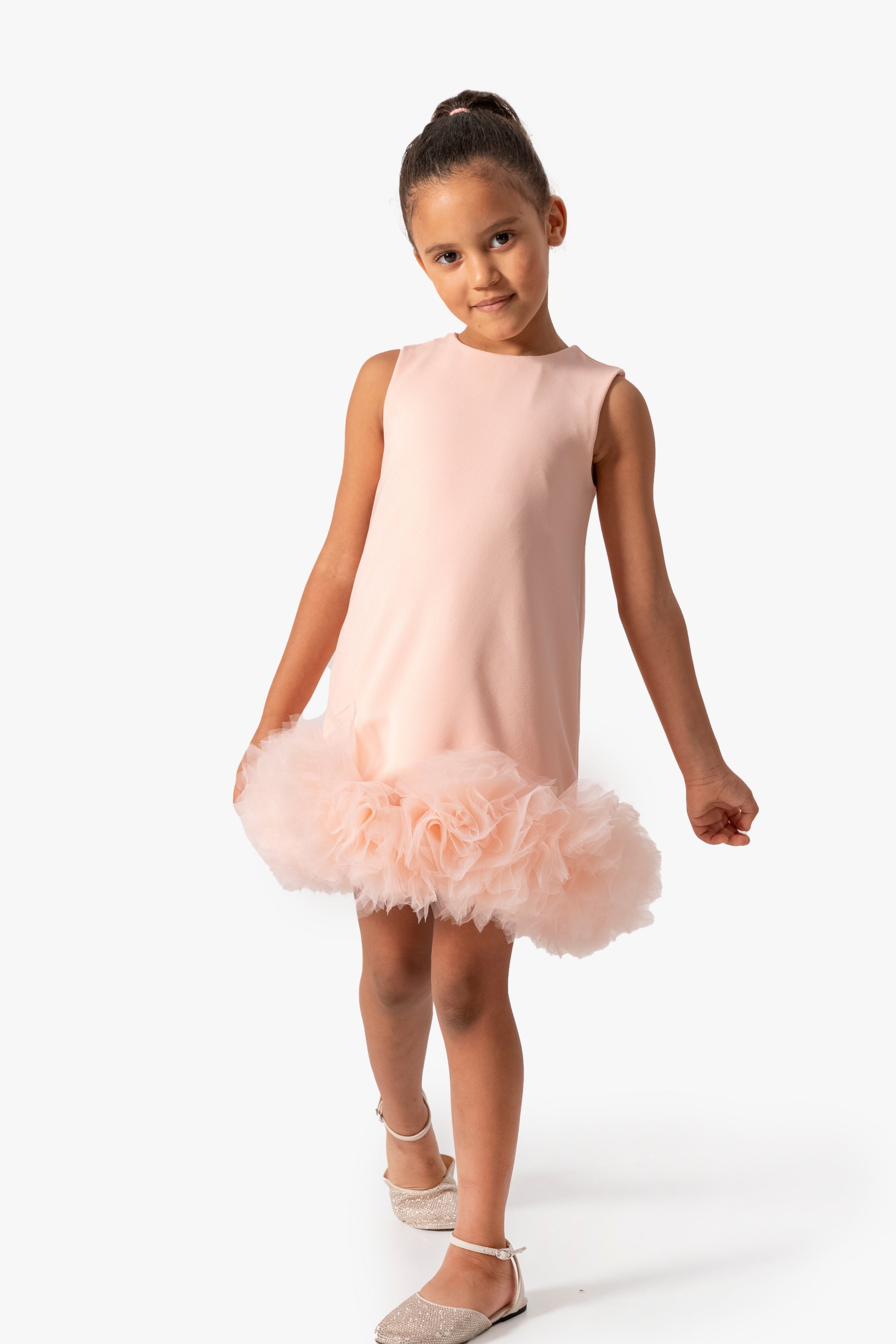 Abito Pesca Bambina Pom Pom Tulle