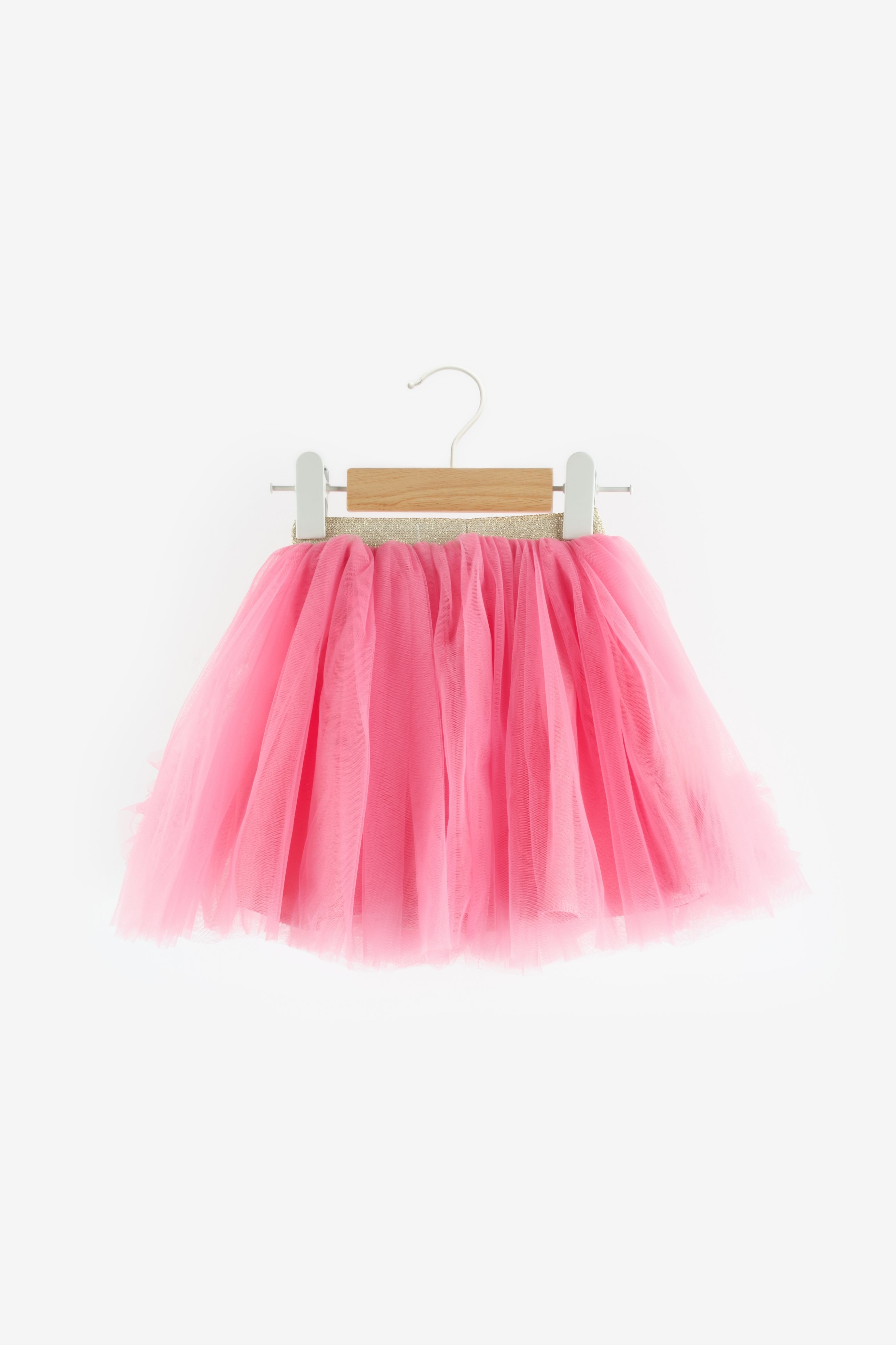 Gonna Fucsia Bambina Pom Pom Tulle